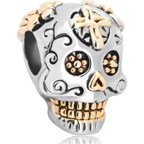 Wholesale 10Pieces female jewelry, DIY beads, skulls, pumpkins, candles, Christmas amulet beads