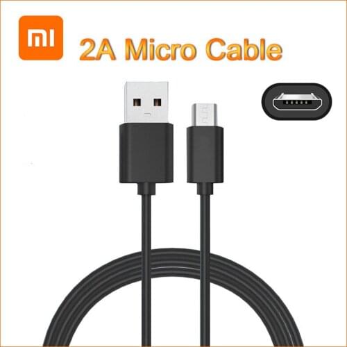 Original xiaomi Micro USB Charging Cable for mi 2 play Redmi 7 8 7a 8A S2 PLAY NOTE 6 5 5a 5a pro 4x plus microusb Data Cable