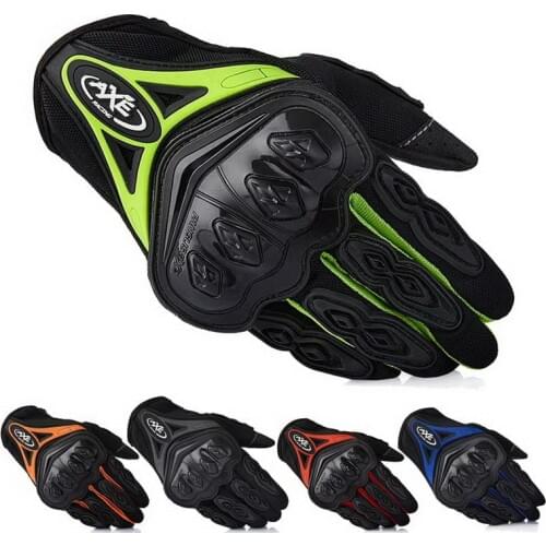 2019 New AXE spring Summer full finger motorcycle gloves can touch seasons riding off-road biker glove drop resistance 5 colors