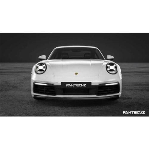 Suitable for New 992 Porsche 911 Modified Paktechz Fiber Front Side Skirt Rear Lip Tail Dry Carbon