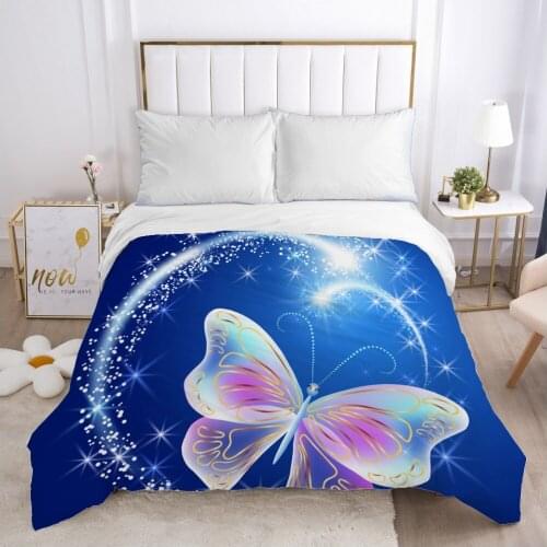 Butterfly Duvet cover Quilt/Blanket/Comfortable Case Double King Bedding 140x200 240x220 200x200 for Home light