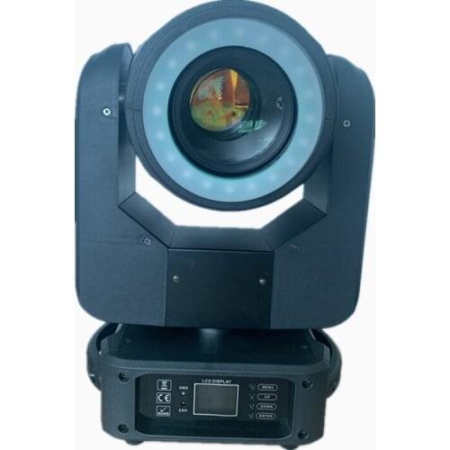 Professional dmx stage light 150W led moving head spot beam dj light with led 24x0.5 rgb 3 in 1 backgroup for wedding show party