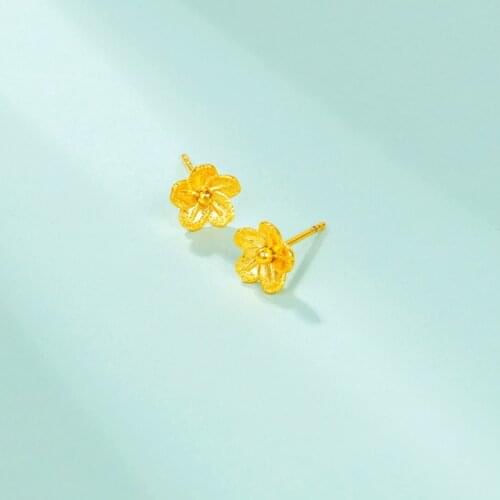 Stud Earrings for Women Fashion Retro Simple Flower Earring for Wedding Engagement Fashion Jewelry Gifts kolczyki damskie