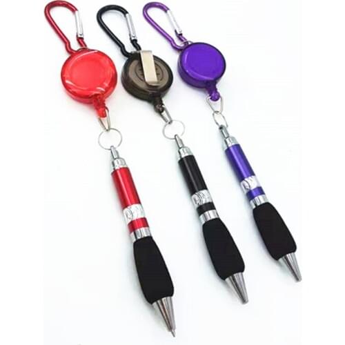Wholesale anti-throw ingenal line pull line pull line ballpoint pen climbing buckle easily pull buckle metal ballpoint gift pen