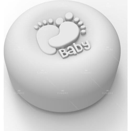 Silicone Mould DIY Handmade Soap Mold Food Grade Mould Baby Feet Cute Baking Mold Aroma Stone Mould Silicone Rubber PRZY 001