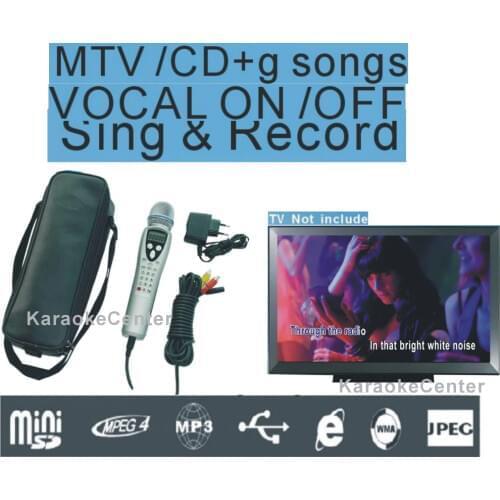 Magic Microphone Karaoke Machine Portable karaoke system,sing along record, Play KTV/ MTV/CDG karaoke songs