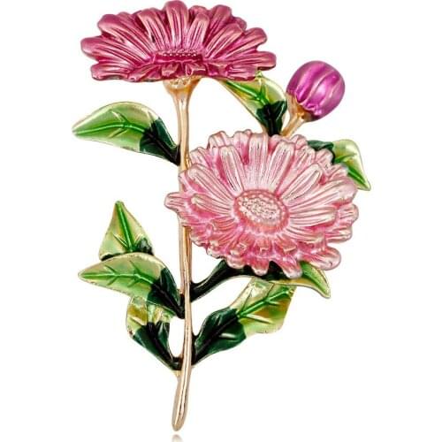 Flower Brooch for women Daisy Upscale Ladies Spot Wholesale Z 81103 - 1