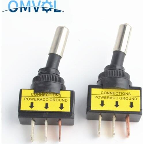 1PCS 12V 20A Car Auto LED Light Toggle Rocker Switch 3Pin SPST ON/OFF
