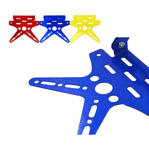 1Pc Universal Swallow Tail Type Motorcycle License Plate Holder Mount Bracket Number Plate Holder For ATV UTV Scooter Moped