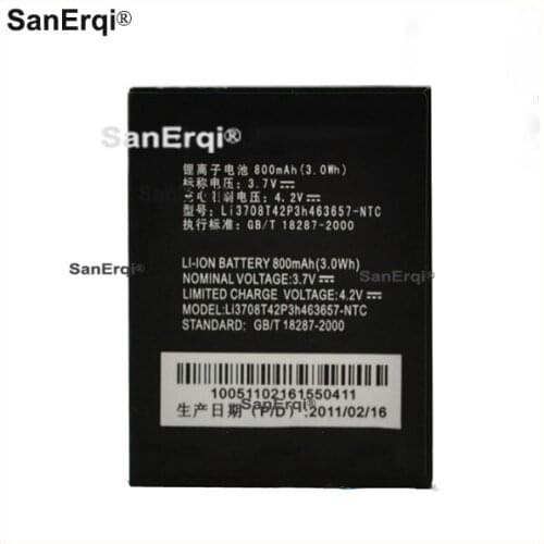 3.7V 800mAh LI3708T42P3H463657-NTC For ZTE N281 Battery