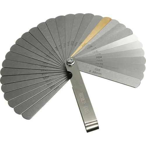 32 sheets Distance gauge Feeler gauge Valve gauge Feeler gauge Space size 0.04-0 .88 mm