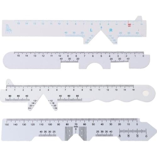 4 Types White Straight Edge PD Ruler Pupillary Distance Rulers 094B