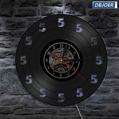 Antique LED Wall Lighting Five O'clock Watch Wall Lamp With Color Changing LED Nightlight Cool Living Room Interior Deco