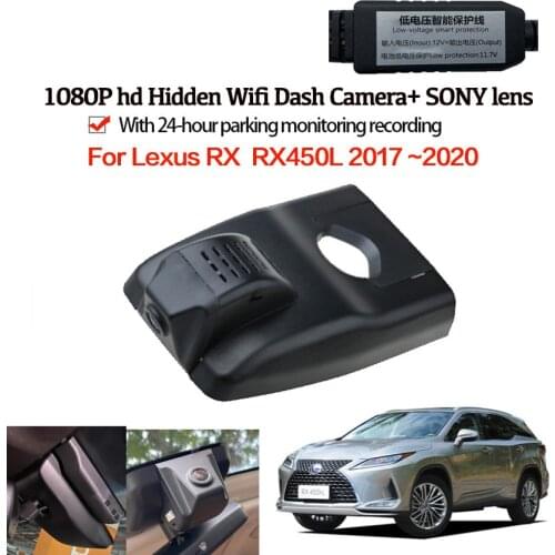 Car Wifi DVR Driving Video Recorder Dash camera For Lexus RX RX450L 2017 ~2020 Night vision full hd 1080p