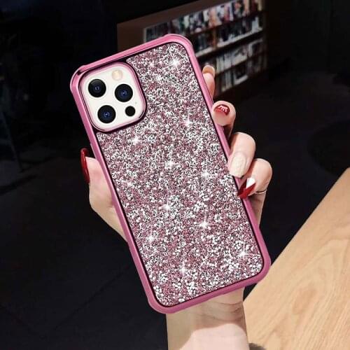 Luxury Crystal Diamond Electroplated Case Cover For iPhone 12 Mini 11 Pro XS Max XR X 8 7 Plus SE Bling Glitter Shockproof Case