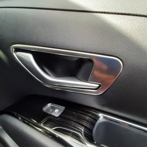 For Hyundai Tucson 2021 2022 Stainless steel Accessories Door Inner Handle Bowls Cover Frame Trim Interior Mouldings Car styling