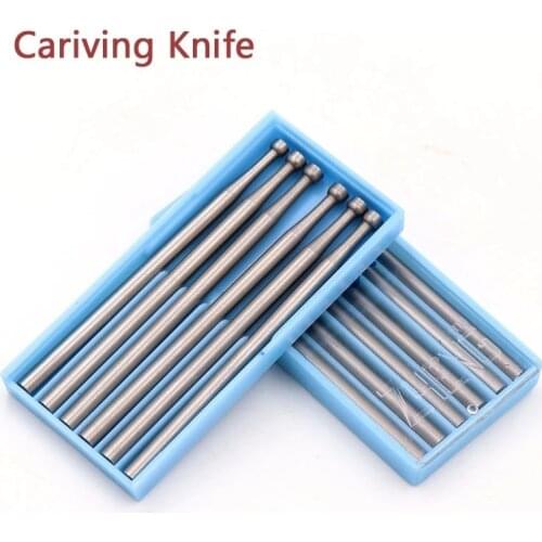 1/6pcs 1.0~2.3mm Engraving Knife Precision Tungsten Carbide Burrs Milling Cutter Rotary Tools Recessed Grinding Head 2.35mm