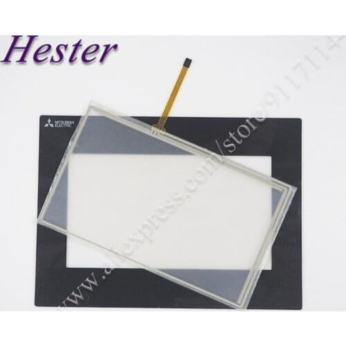 GS2107-WTBD Touch Screen Panel Digitizer Glass for Mitsubishi GS2107-WTBD Touchscreen and Front Overlay Protective Film