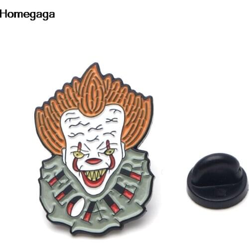 Homegaga cartoon clown pins backpack badge pride clothes medal for bag shirt hat insignia badges brooches for men women D1945