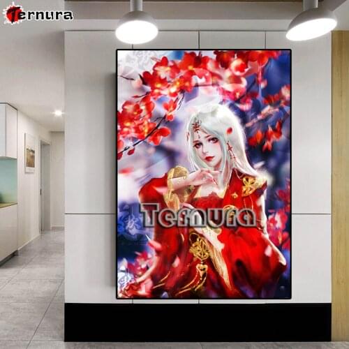 Full drill square Crystal Paintings Diamond Embroidery Oriental Classical Woman Diy diamond painting Diamond Mosaic Home Decor