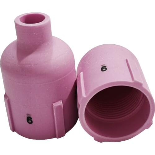 2PCS Tig Ceramic Cup 57N 74 8# 57N75 6# Alumina Nozzle Jumbo For WP9/20/25/17/18/26