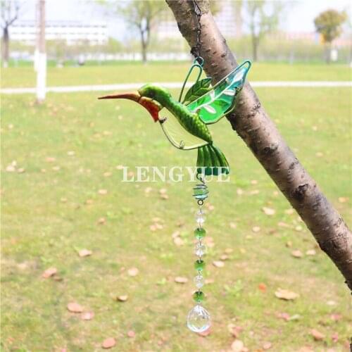 Brand New Wind Chimes Bird Shaped Decorative Pendant Artware Hanging Decorations for Living Room Balcony