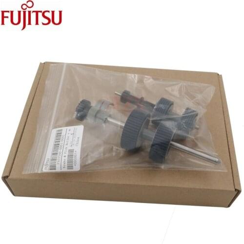 Original new Brake & Pick Roller + axle Fujitsu fi-6130 fi-6140 fi-6230 fi-6240 Fi-6225 6250 PA03540-0001 PA03540-0002