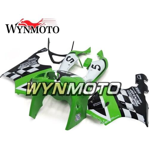 Complete Fairings For Kawasaki ZX7R 1996-2003 96-03 97 98 99 Year ABS Plastics Motorcycle Cowl Bodywork Kit Green White Cover