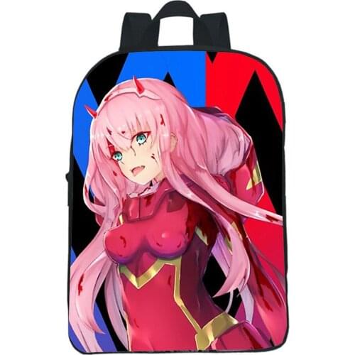 Darling In The Franxx Backpack Children Bag Kindergarten Cartoon Bookbag Boys Girls Bags Anime ZERO TWO Backpacks Kids Rucksack