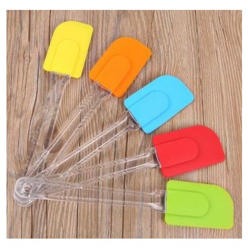 200pcs practical Silicone Spatula Baking Scraper Butter Mixer Cooking Cake Kitchen Utensil