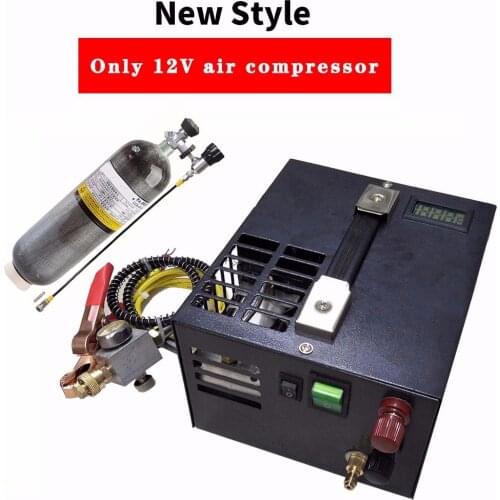 4500psi 300bar 30mpa 12v Pcp Air Compressor 12v Miniature Pcp Compressor, Including High Pressure Air Compressor Transformer