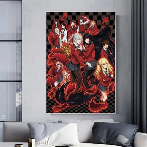 Japanese Anime KAKEGURUI Canvas Painting Wall Art classic Cartoon Posters And Prints For Living Room Home Decor Picture No Frame