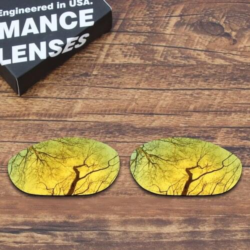 ToughAsNails Polarized Replacement Lenses for Oakley Monster Dog Sunglasses Gold Mirrored (Lens Only)