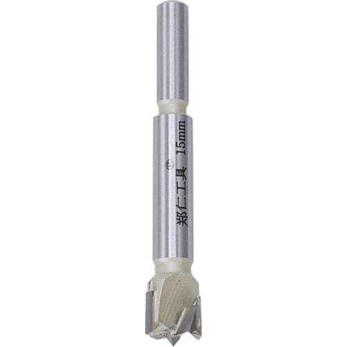 1pcs 15mm Forstner tip woodworking tool hole saw cutter hinge boring bit round handle carbide tool