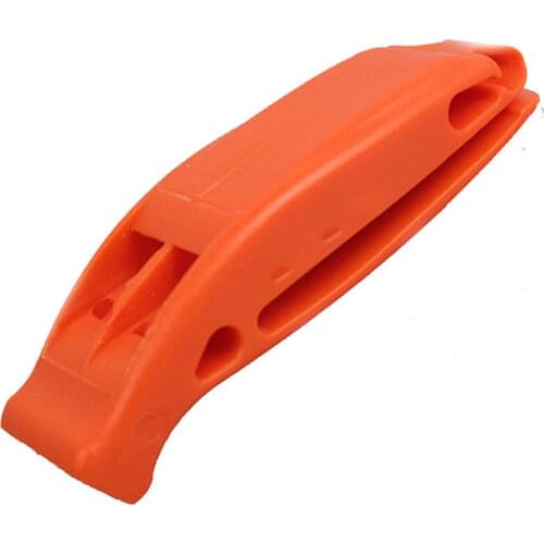 Outdoor Survival Whistle Plastic Camping Hiking Rescue Emergency Whistle Football Basketball Match Double Pipe Dual Whistle