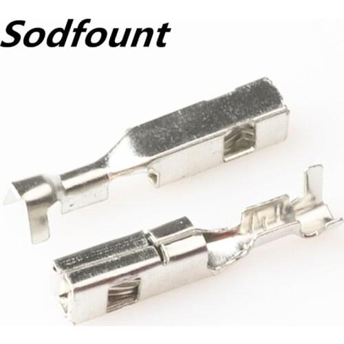 100pcs H62 brass tinned 2.8mm automotive terminal Automotive connector female terminal DJ627-2.8A