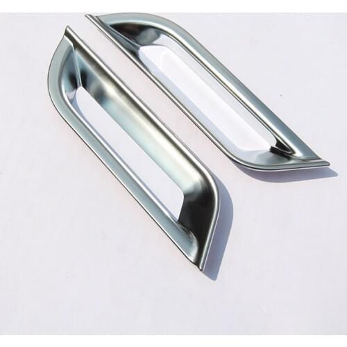 2 Pcs For Land Rover Freelander 2 2008-2015 ABS Chrome Dashboard AC Vent Outlet Frame Cover Trim Accessories Car Styling