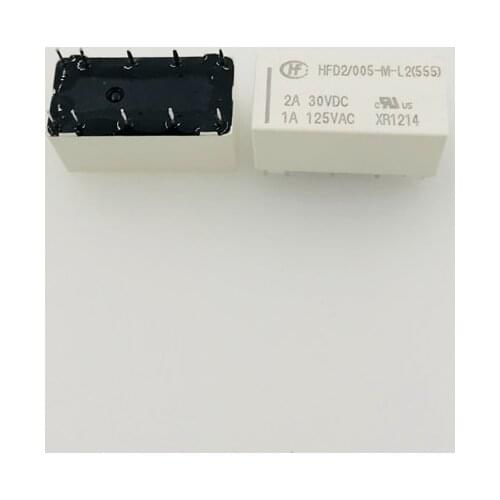 2PCS/Lot Magnetic Holding Relay HFD2-003 005 012 024-M-L2 1A 10PIN