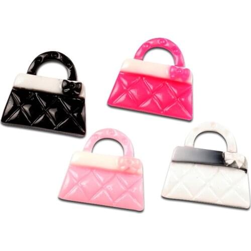 30Pcs Mixed Handbags Resin Beads Decoration Crafts Flatback Cabochon Scrapbooking Fit Phone Embellishments Diy Accessories