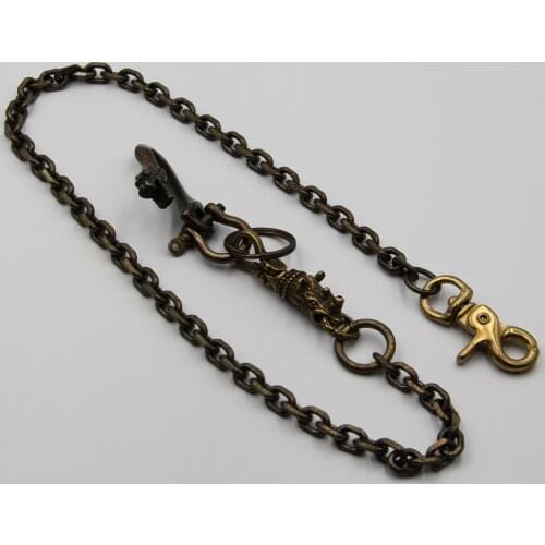 Anti Bronze Chain Wallet Handmade Key Holder Keychain
