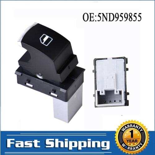Car accessories Passenger Window Glass Lifter Control Switch Button for Jetta MK5 MK6 Rabbit Tiguan Golf Passat B6 3C 5ND959855