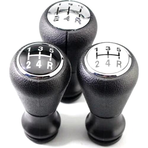 Car Gear Shifter Knob Leather Stick Car Gear Shifter Manual 5 Speed Shift Lever For Peugeot 106 206 306 406 407 107 207 307