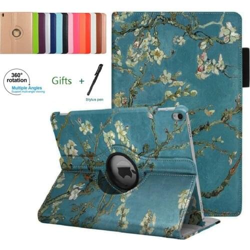 360 Degree Rotating Case for iPad 10.2 2020 Stand Protective Cover for iPad 7th 8th Generation A2270/A2428/A2429 Auto Sleep/Wake