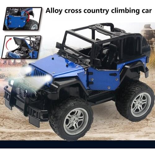 Alloy 1:18 Charging Four-way Wireless Remote Control Vehicle Toy Electric Off-road Vehicle With Lights Model