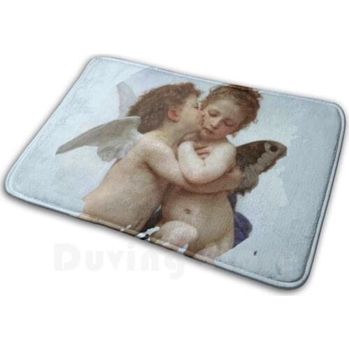 Cupid And Psyche Children Particular Carpet Mat Rug Cushion Soft Non - Slip Amour Et Psyche William Adolphe Bouguereau