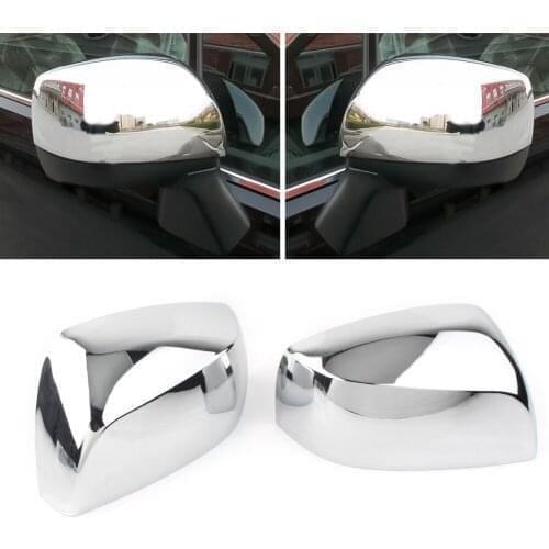 ABS Chrome Side Mirror Cover Rearview Mirrors Molding Trims For Subaru Forester SJ 2013-2018 without turn light on the mirror