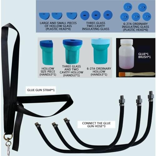 Hollow glass gluer, automatic caulking glue machine accessories, glue head, door and window glue applicator glue nozzle