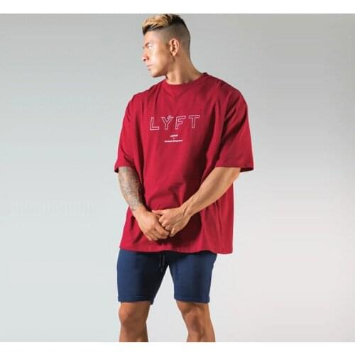 Lfyt Muscle Brothers Summer And Autumn Sports T-shirt Mens Fitness Loose Top Elastic Basketball Korean Large Short Sleeve