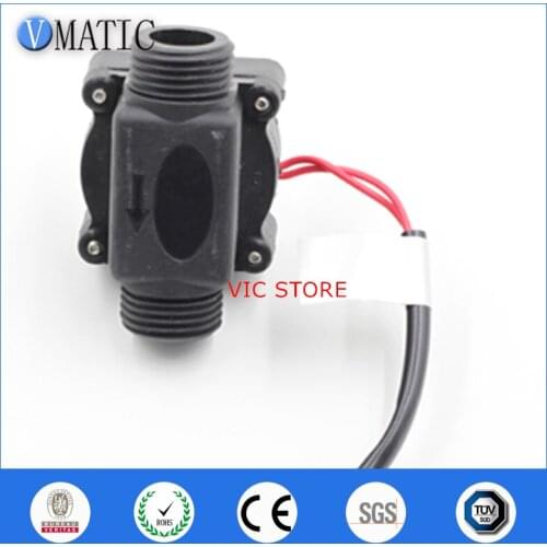Free Shipping VC668 Pp Dispenser G1/2 Liquid Plastic Outer Thread Bsp Electronic Water Flow Switch Magnetic Sensor