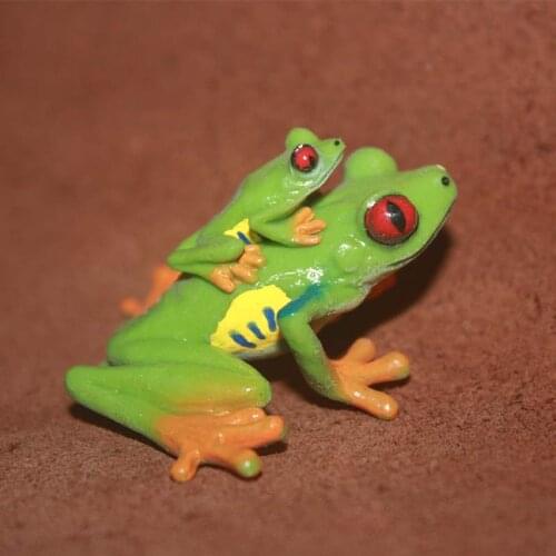 Pvc figure red eye tree frog Model toy gift